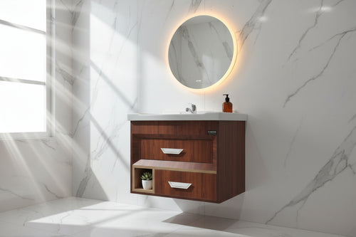 pack 11 (60x47)cm 100% pvc plaquage pvc couleur bois Vasque ceramique + ROBINET MITIGEUR+SIPHON GRATUIT