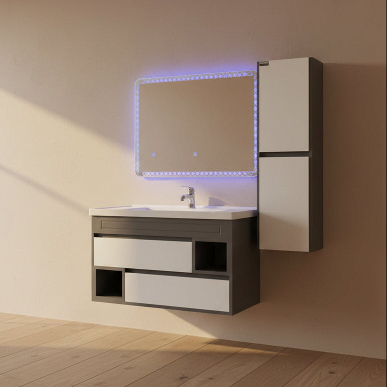 Pack 46 (80cmx47) 2 niches gris blanc